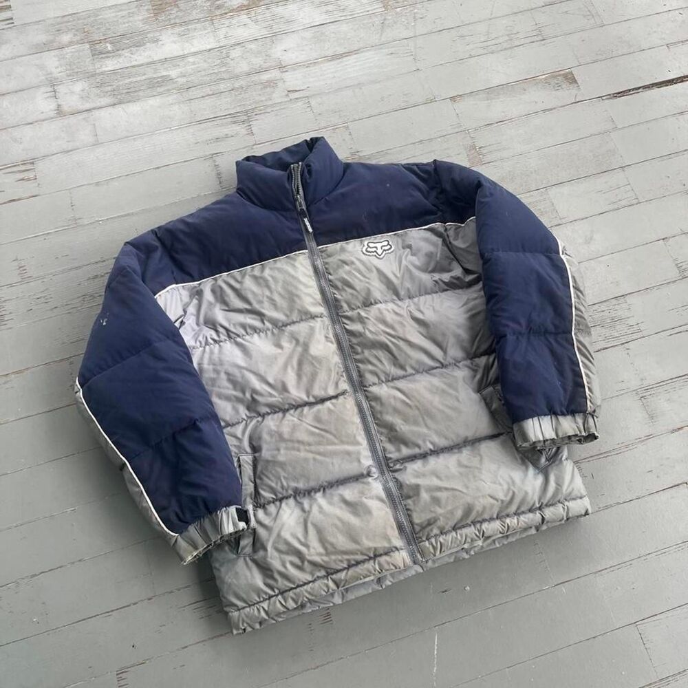 Fox Racing Streetwear Y2K Two Tone Puffer Jacket